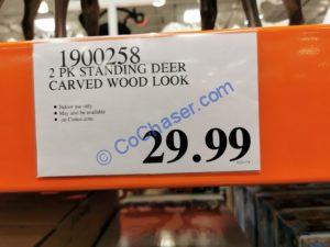 Costco-1900258-Standing-Deer-Carved-Wood-Look-tag
