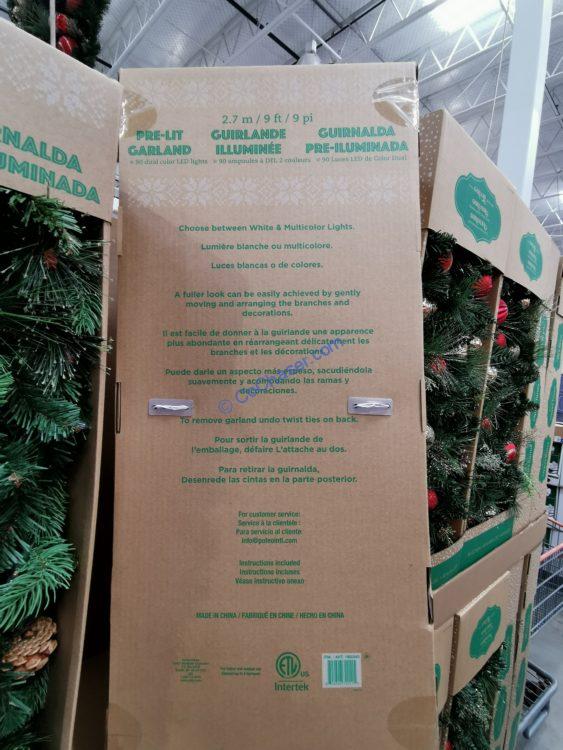 Costco19003459PreLitLEDNaturalGreeneryGarlandinf CostcoChaser