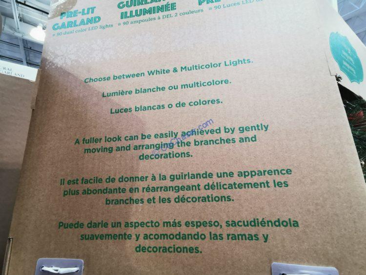 Costco19003459PreLitLEDNaturalGreeneryGarland1 CostcoChaser