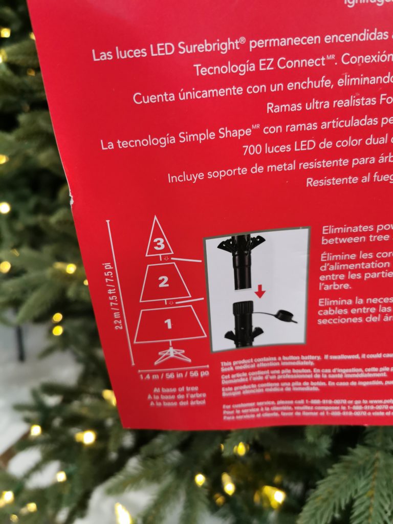 Costco20020117.5PreLitLEDChristmasTreeSurebrightEZConnect