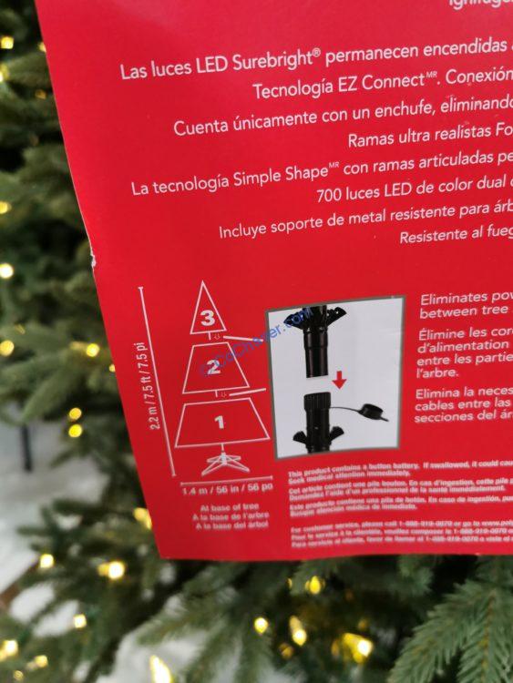 Costco20020117.5PreLitLEDChristmasTreeSurebrightEZConnect