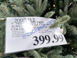 Costco-2002012-9-Pre-Lit-LED-Christmas-Tree-Surebright-EZ-Connect-Color-tag