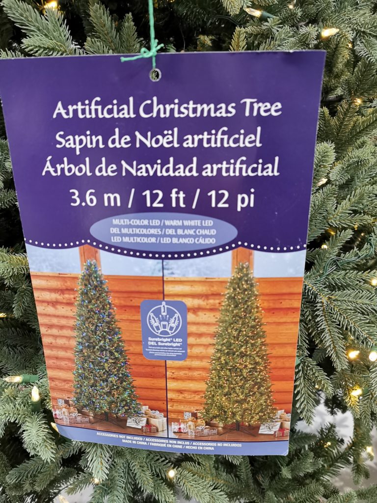 Costco200201312′PreLitLEDChristmasTreeSurebrightEZConnect