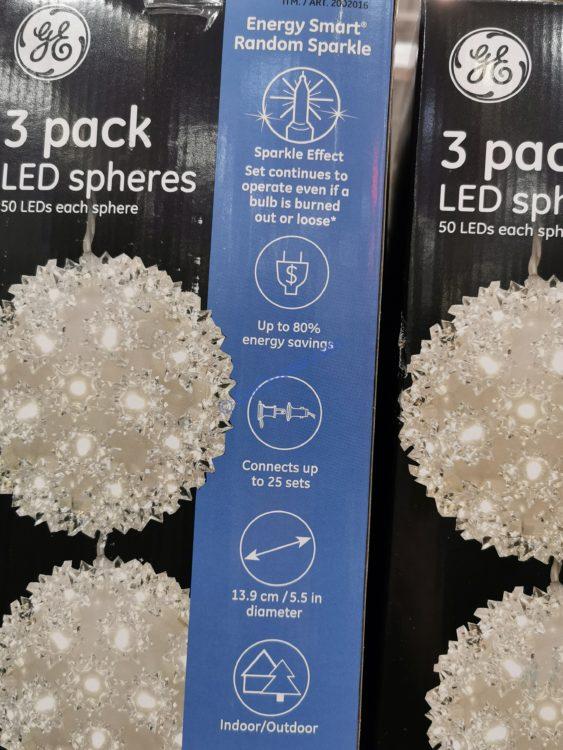 GE LED Spheres Set of 3 CostcoChaser
