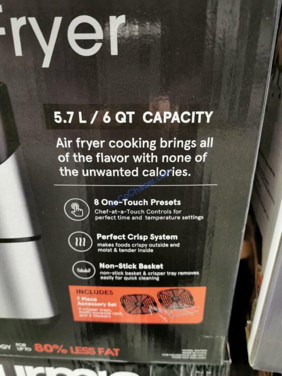 Costco3232432GourmiaDigitalAirFryerspec CostcoChaser