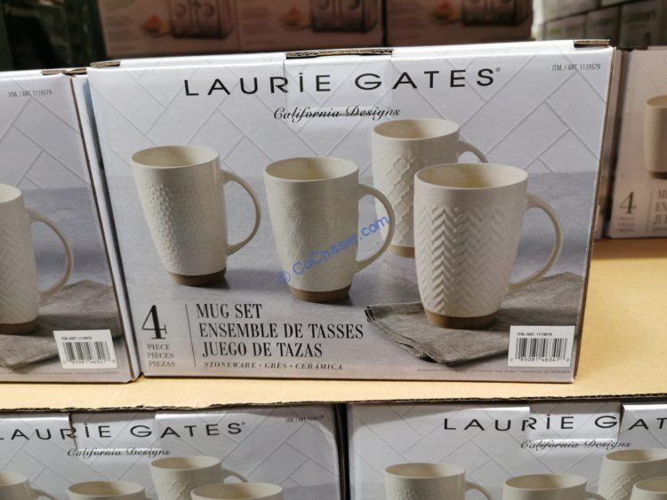 Laurie Gates Stoneware Mug 4PC Set CostcoChaser