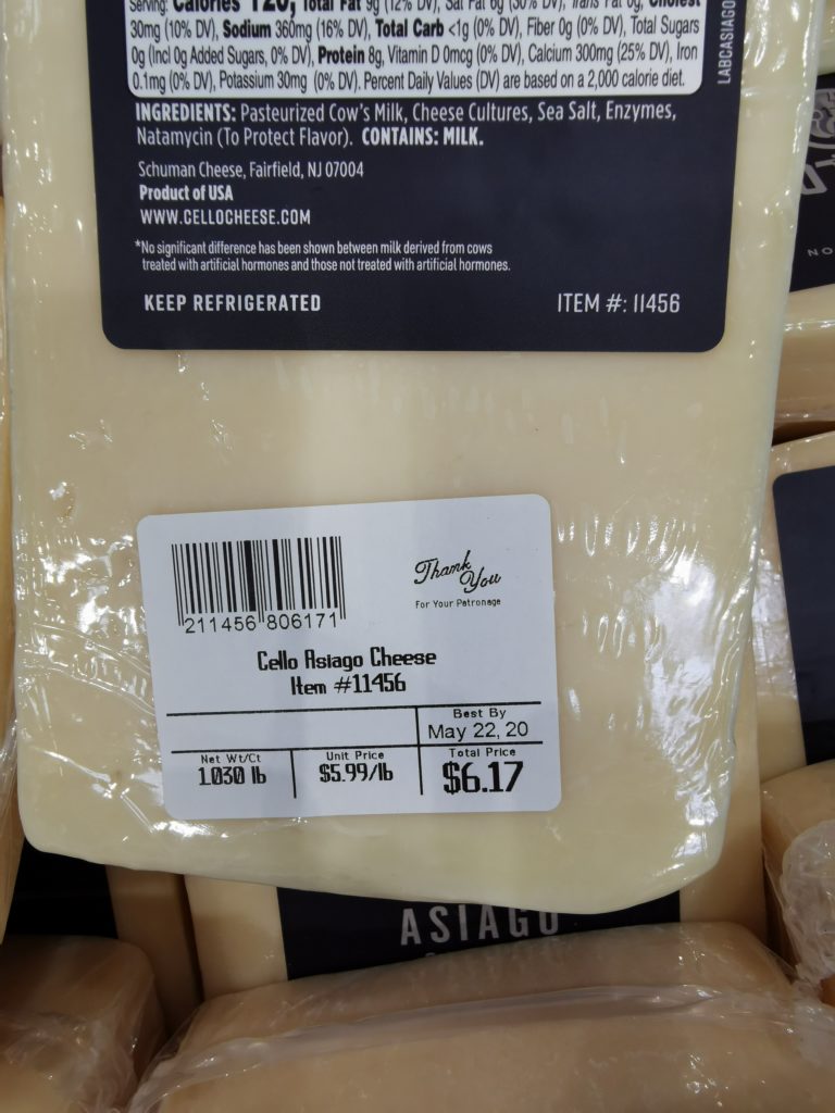 Costco11456CelloAsiagoCheeseWedgebar CostcoChaser