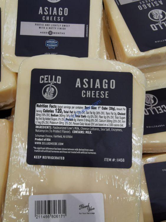 Costco11456CelloAsiagoCheeseWedgechart CostcoChaser