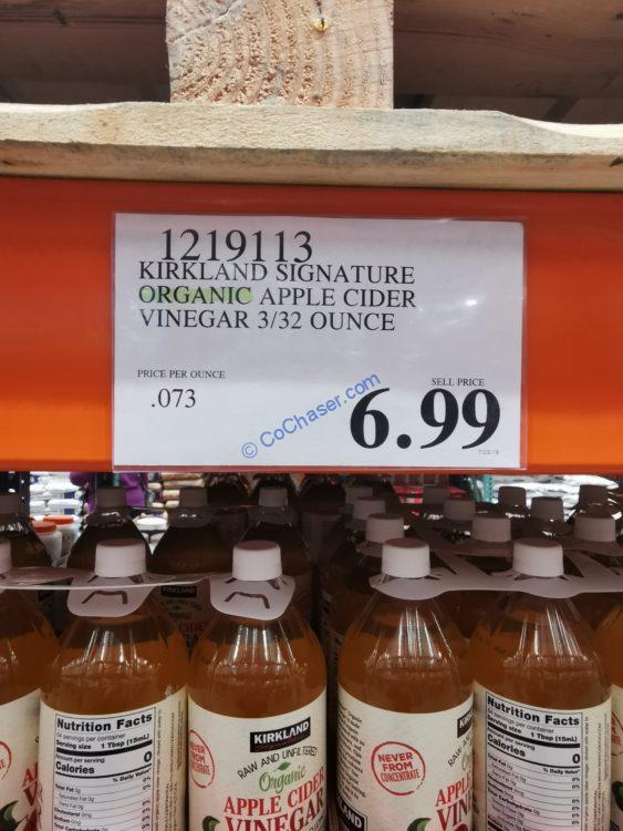 Kirkland Signature Organic Apple Cider Vinegar 3/32 Ounce CostcoChaser