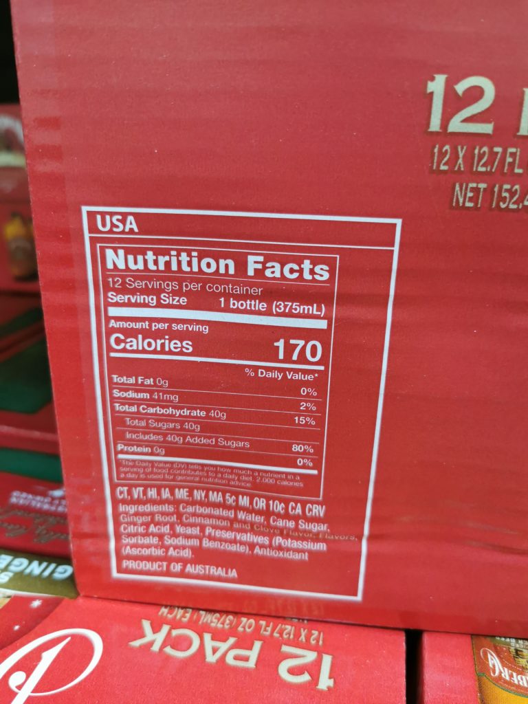 Costco1257270BundabergSpicedGingerBeerchart CostcoChaser