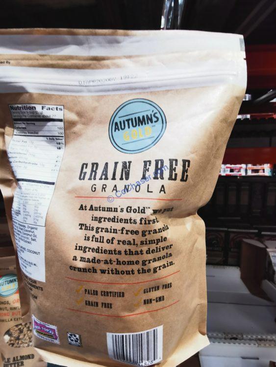 Costco1300251AutumnsGoldGRNFreeAlmondButterGranolaing