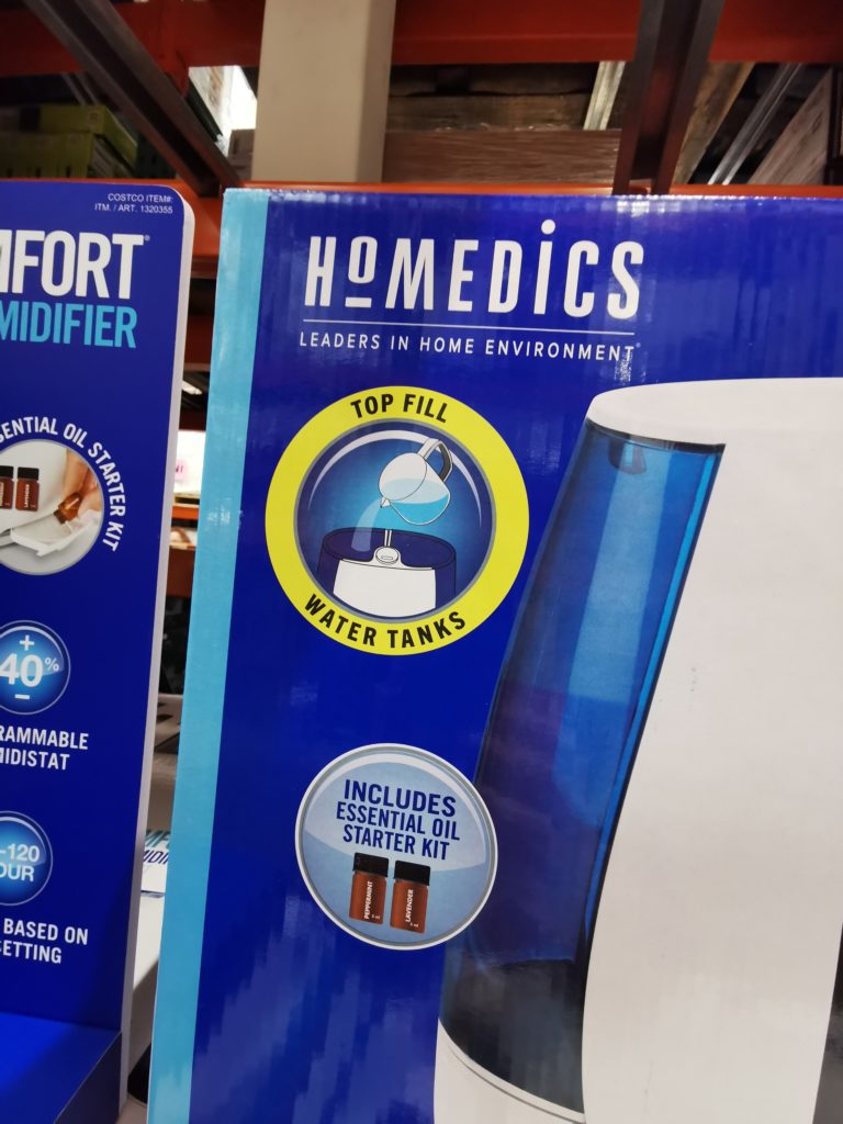 Costco1320355 HoMedicsWarmCoolMistUltrasonicHumidifierspec1