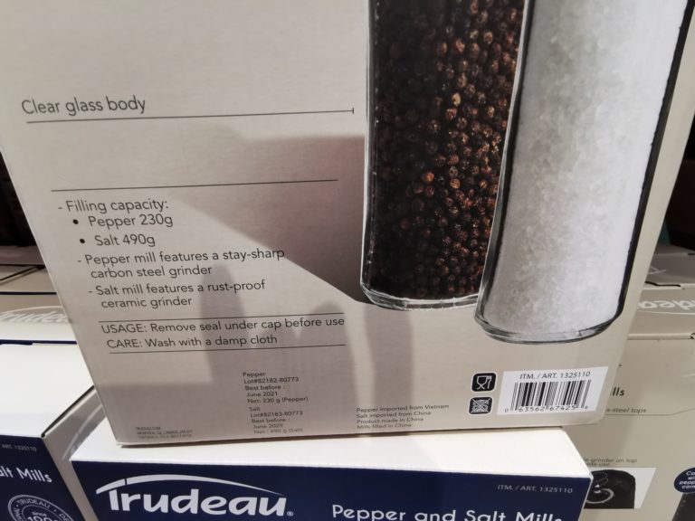Costco1325110TrudeauSaltandPepperMillSetpart CostcoChaser