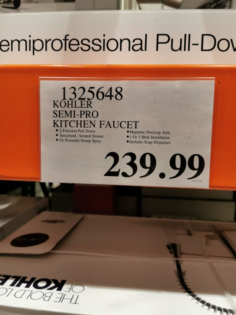 Costco1325648KohlerSemiprofessionalKitchenFaucettag CostcoChaser