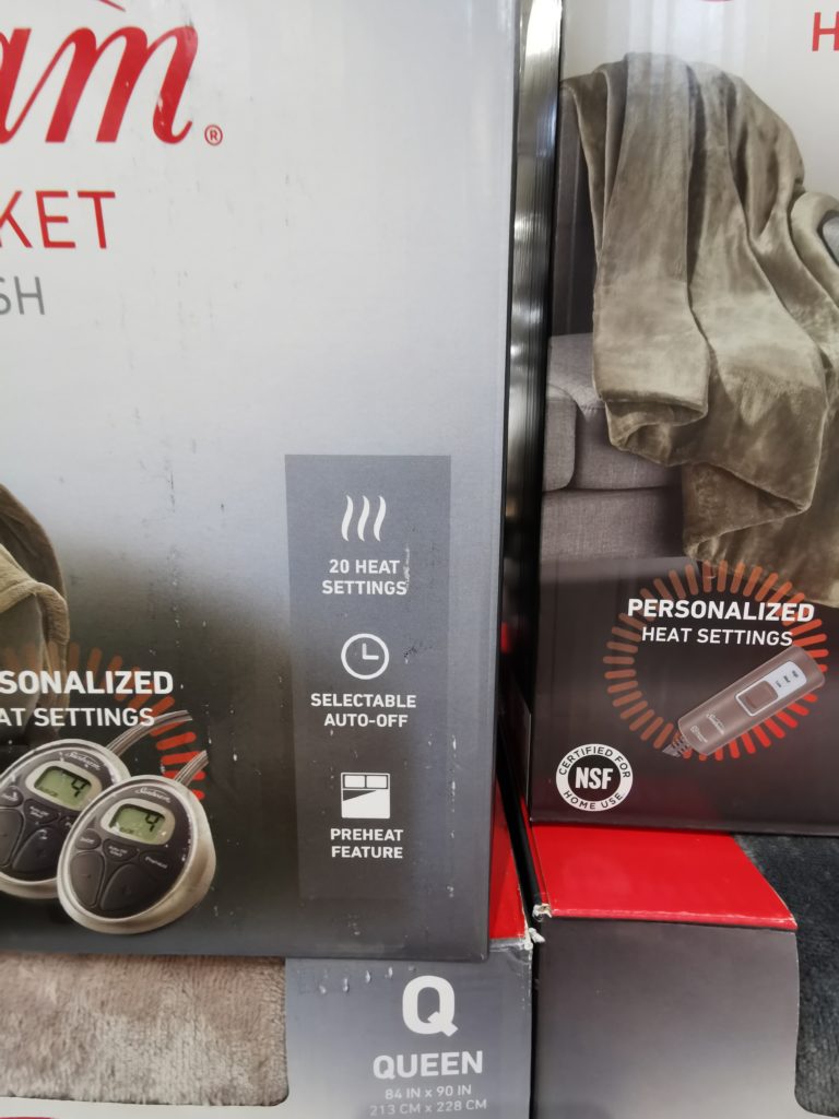 Costco13300171330018SunbeamHeatedBlanketpart CostcoChaser