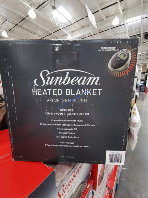 Costco13300171330018SunbeamHeatedBlanketspec CostcoChaser