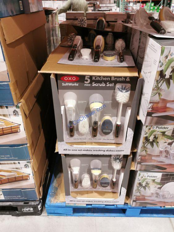 Costco1338479OXO5pieceKitchenBrushScrubSetall CostcoChaser