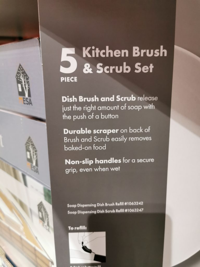 Costco1338479OXO5pieceKitchenBrushScrubSetspec CostcoChaser