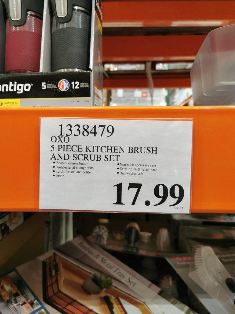 Costco1338479OXO5pieceKitchenBrushScrubSettag CostcoChaser