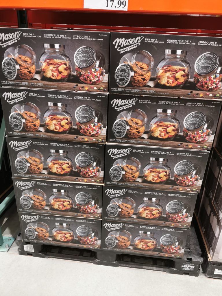 Costco1338487Mason3PieceTiltedGlassCanistersall CostcoChaser