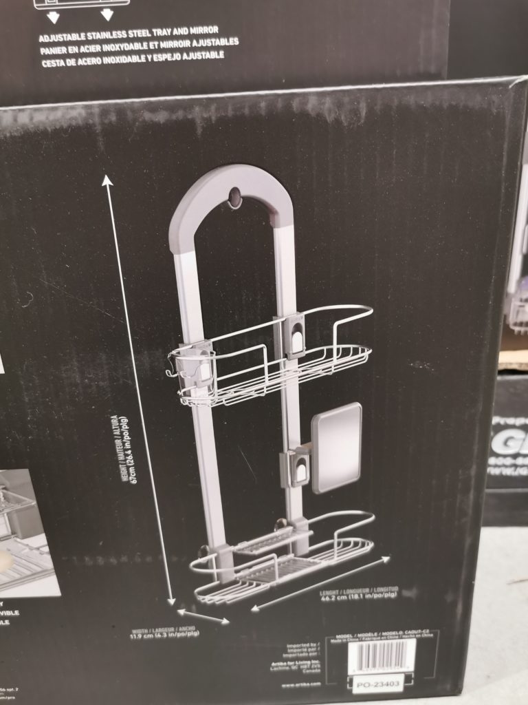 Costco1346373ArtikaU2ShowerCaddysize CostcoChaser