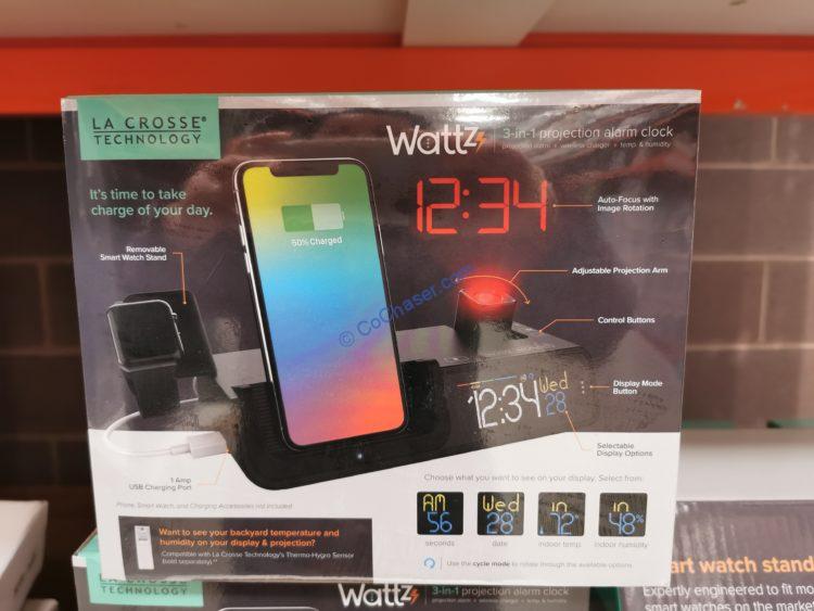 Costco1348651LaCrosseWattzProjectionAlarmClockWireless