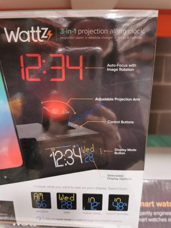 La Crosse Wattz Projection Alarm Clock Wireless Charging CostcoChaser