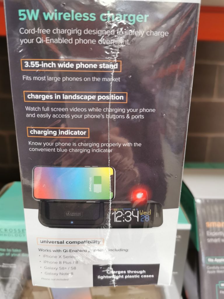 Costco1348651LaCrosseWattzProjectionAlarmClockWireless