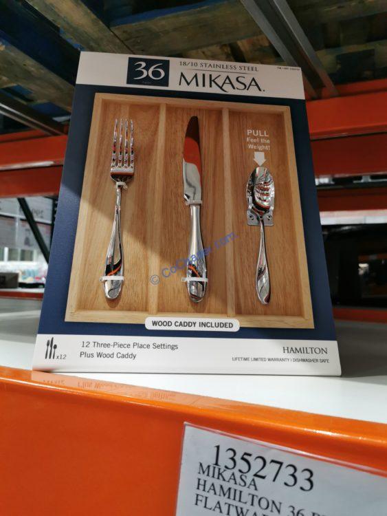 Mikasa Hamilton 36 Piece Flatware Set with Caddy