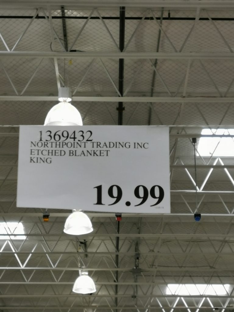Costco1369432NorthpointTradingIncEtchedBlanketKingtag