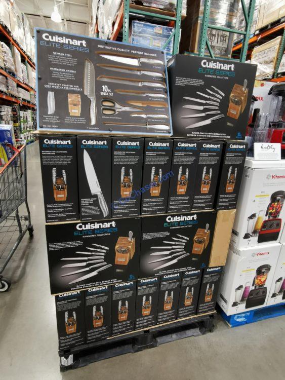 Costco1383833Cuisinart10pieceHammeredHandleKnifeBlockSetall