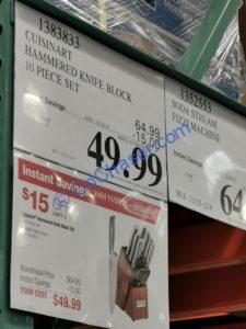 Costco-1383833-Cuisinart-10-piece-Hammered-Handle-Knife-Block-Set-tag