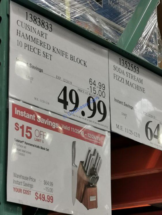 Costco1383833Cuisinart10pieceHammeredHandleKnifeBlockSettag