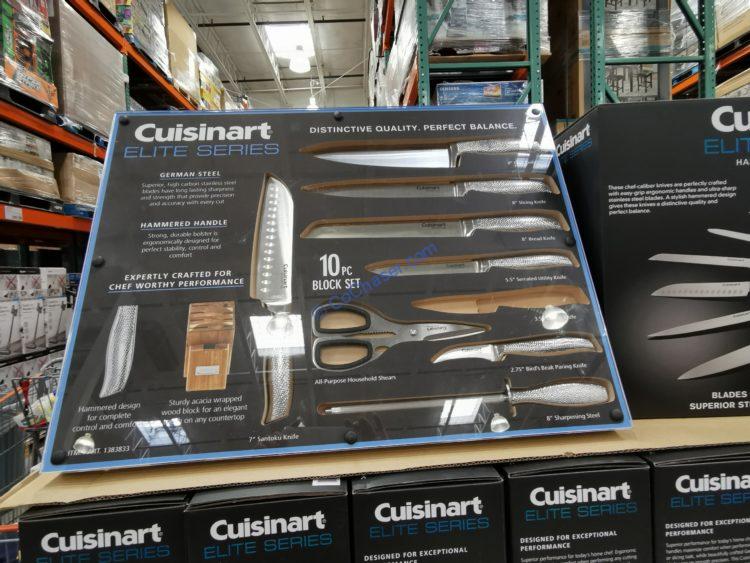 Cuisinart 10-piece Hammered Handle Knife Block Set