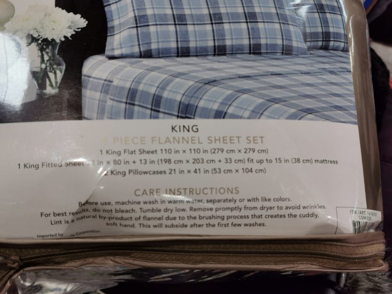 Costco16760021676100137610Flannel4PCSheetSettaginf2 CostcoChaser