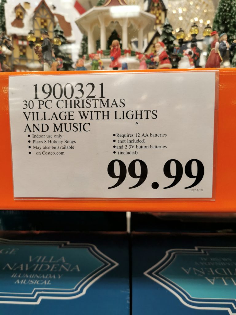 Costco1900321ChristmasVillagewithLightsandMusictag CostcoChaser