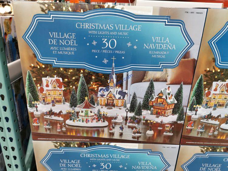 Costco 1900321 Christmas Village With Lights And Music1 Costcochaser