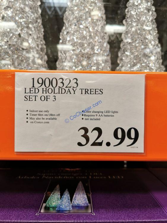 LED Holiday Trees, Set of 3 CostcoChaser