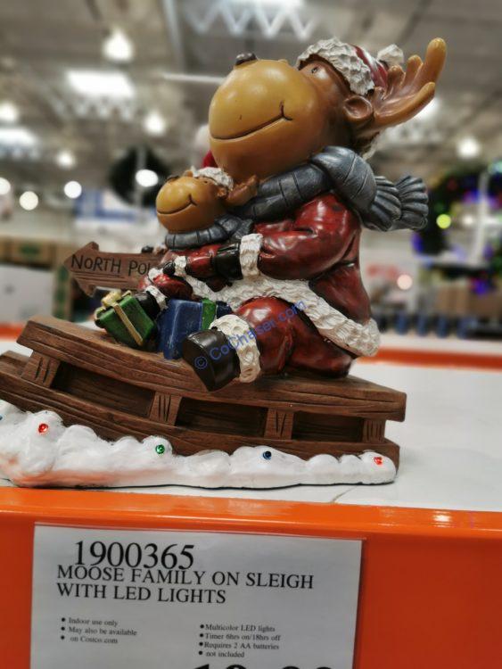 Costco-1900365-Moose-Family-on-Sleigh-with-LED-Lights