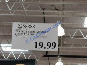 Costco-2258888-Isotonic-Perfect-Cool-Memory-Foam-Pillow-tag