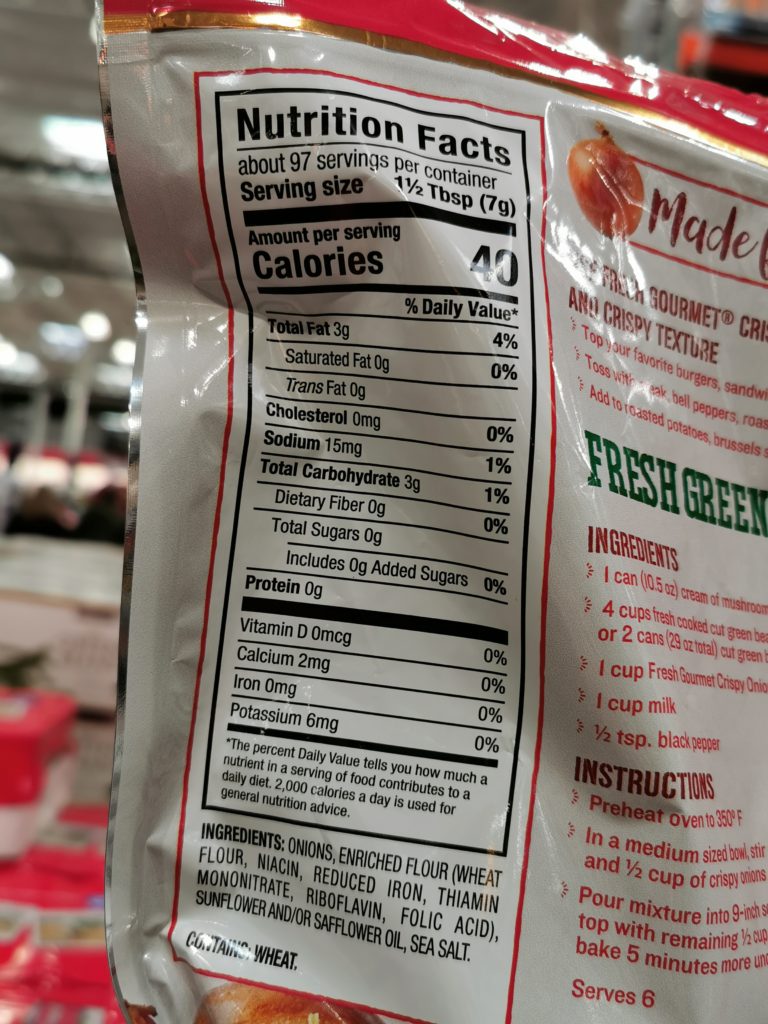 Costco447470FreshGourmetCrispyOnionschart CostcoChaser