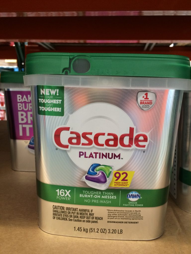 Cascade Platinum Action PACs 92 CT CostcoChaser