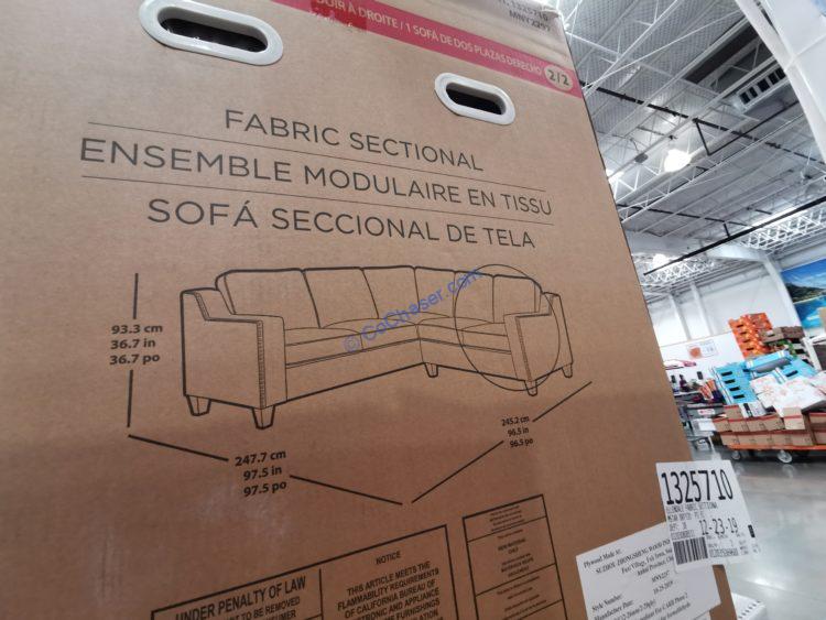 Costco1325710EllendaleFabricSectionalsize CostcoChaser