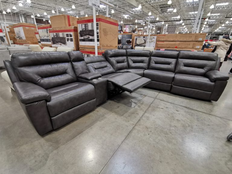 Leather Power Reclining Sectional CostcoChaser