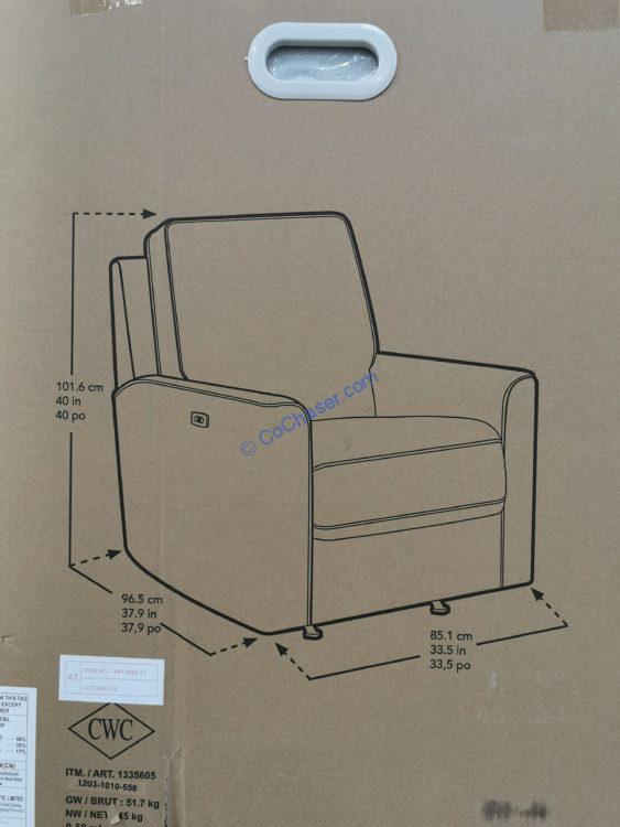 Thomasville Fabric Power Glider Recliner CostcoChaser