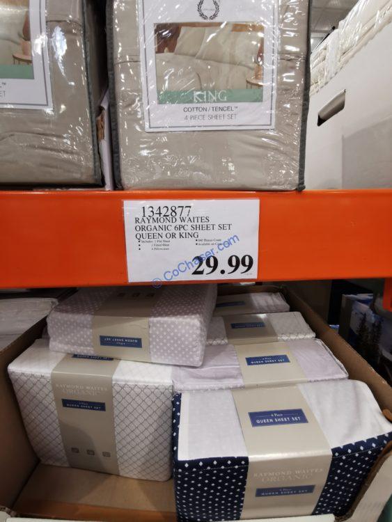 Raymond Waites Organic 6PC Sheet Set Queen or King CostcoChaser