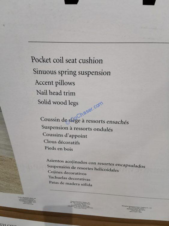 Thomasville Artesia 3piece Fabric Sectional with Ottoman CostcoChaser