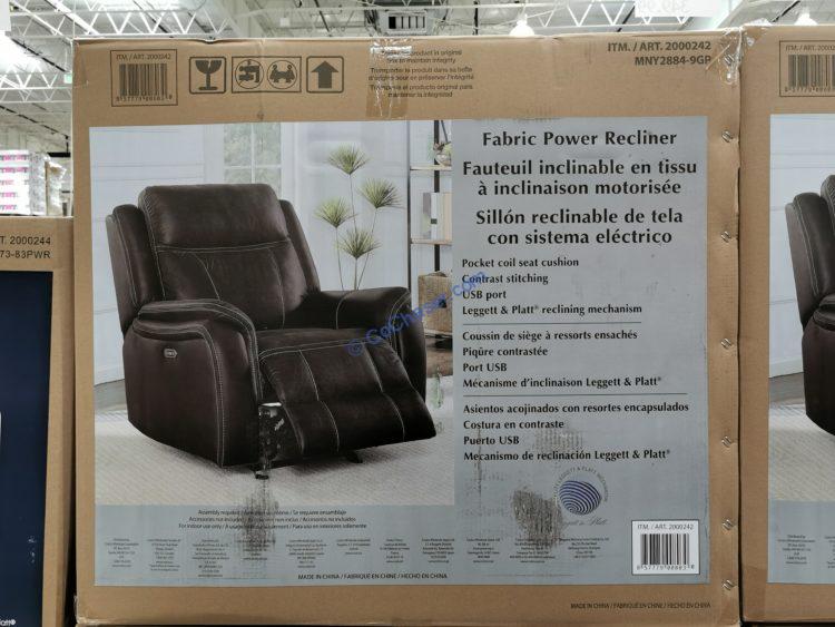 Fabric Power Recliner CostcoChaser