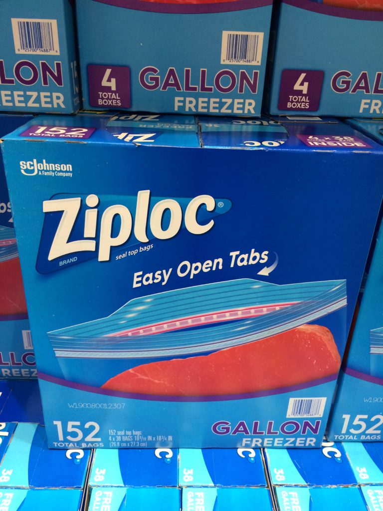 Ziploc Gallon Freezer Bag, 4/38 Count Boxes CostcoChaser