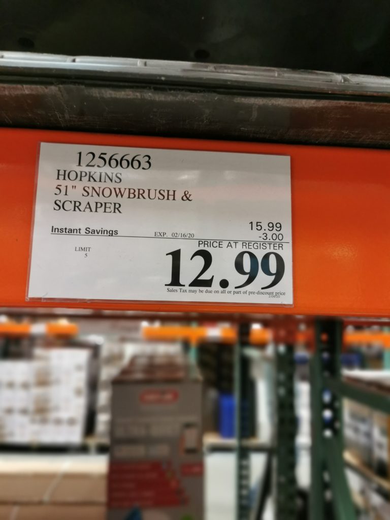 Costco1256663Hopkins51SnowBrushScrapertag CostcoChaser